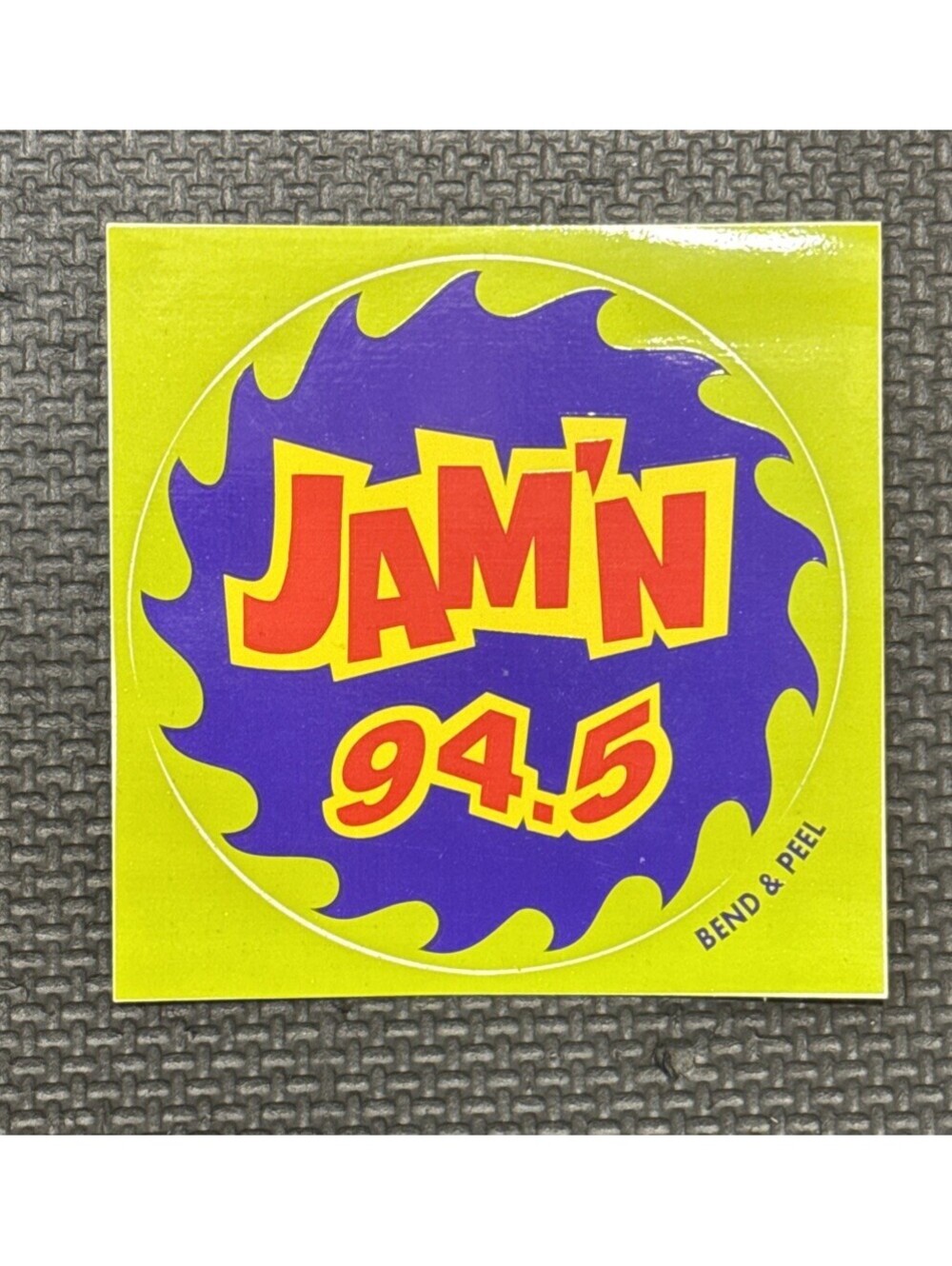 Rare VTG Boston Hip Hop Jam'n 94.5 FM Radio Station 1995 Bumper Sticker